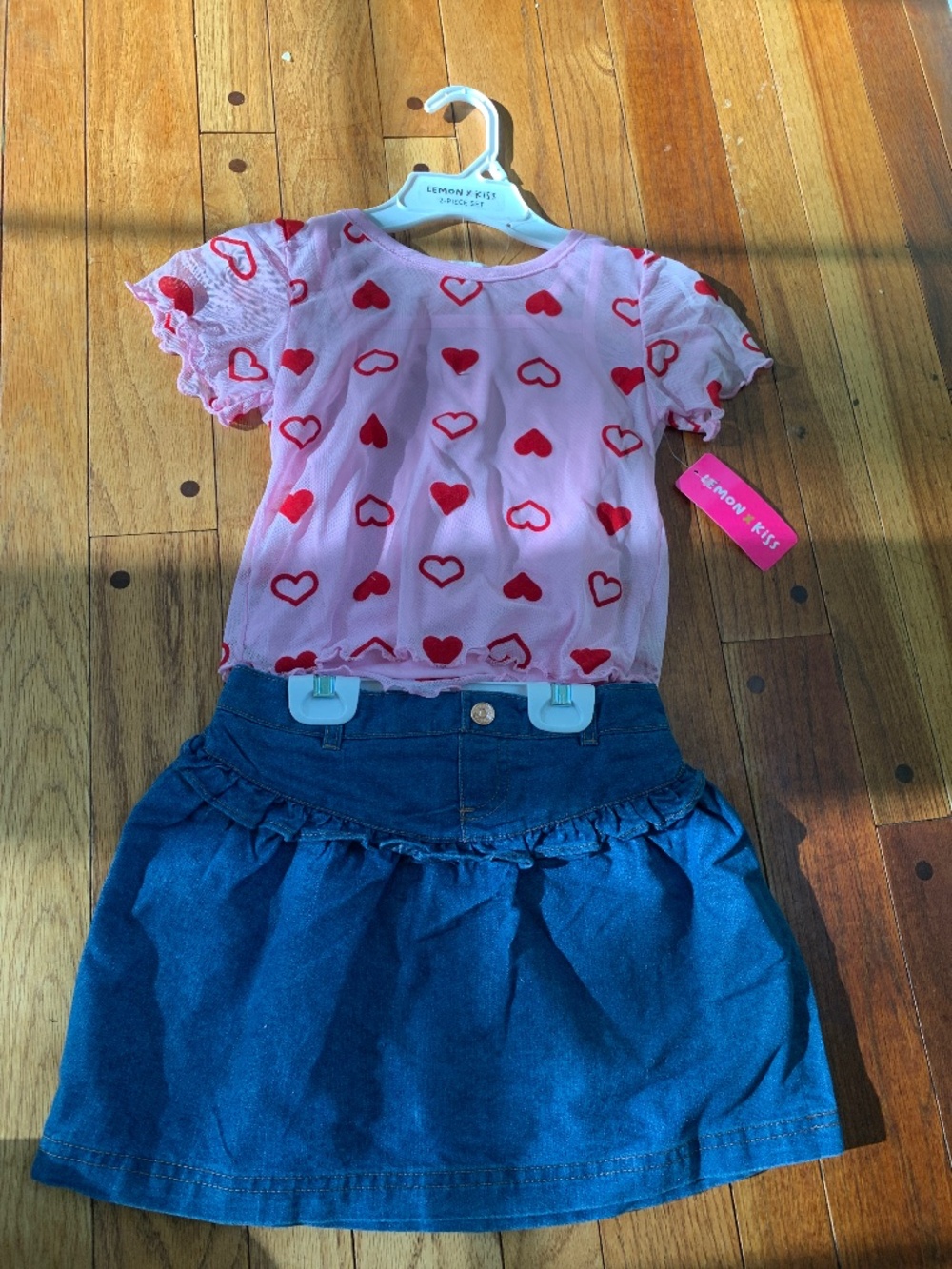 NWT Lemon x Kiss set/big girls size 5 and size 6